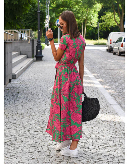 ARABELLA | Elegante Wikkeljurk met Flatterende Pasvorm
