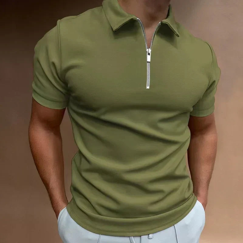 Arviano | Klassieke Rits Polo Shirt