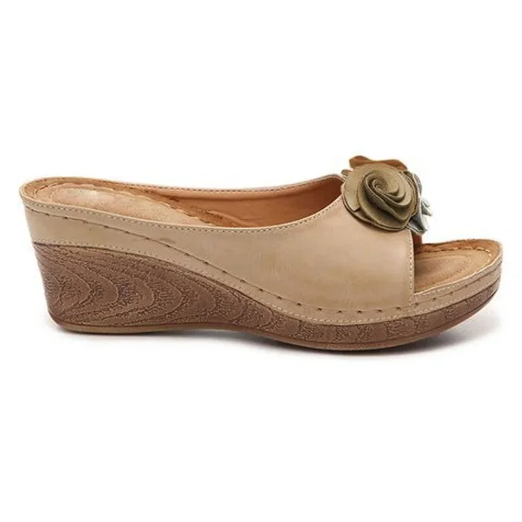 Norelle | Elegante Sleehaksandalen met bloemendetail
