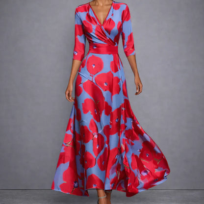 Lorena | Elegante bloemenjurk met flatterend silhouet