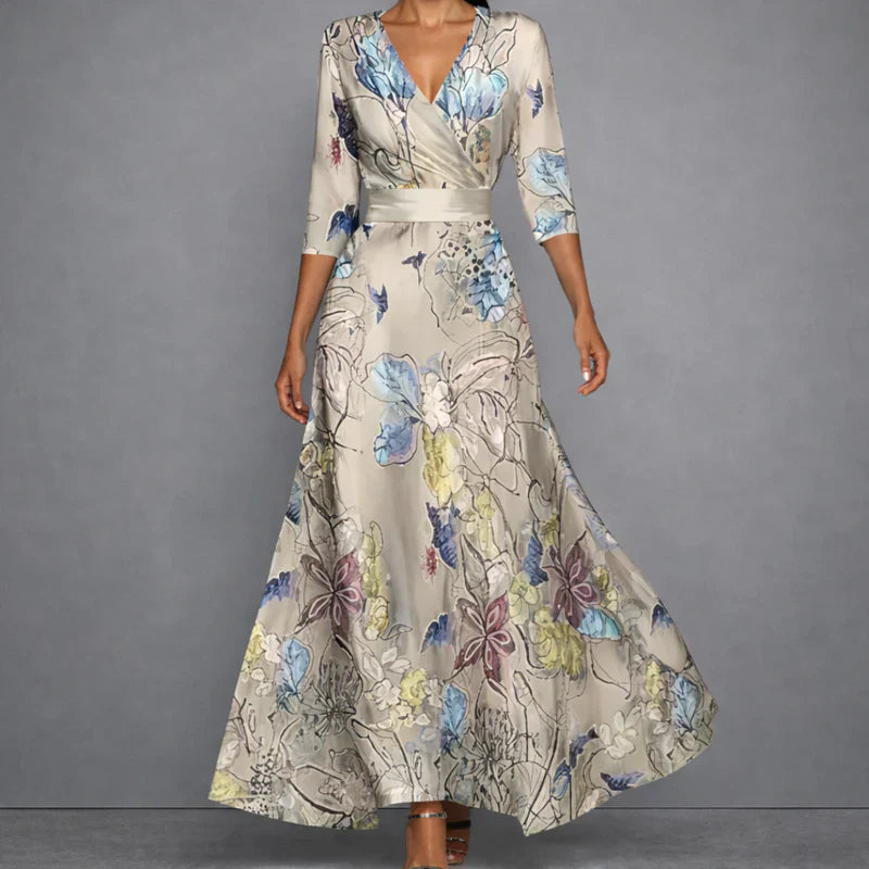 Lorena | Elegante bloemenjurk met flatterend silhouet