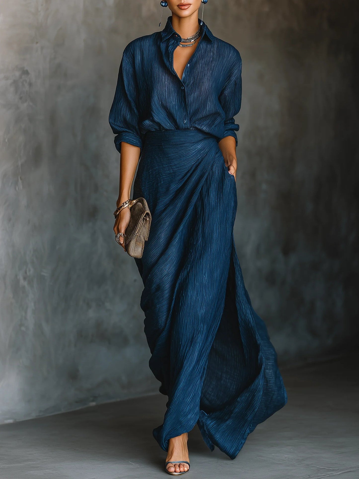 Camille | Set met Blouse en Lange Rok