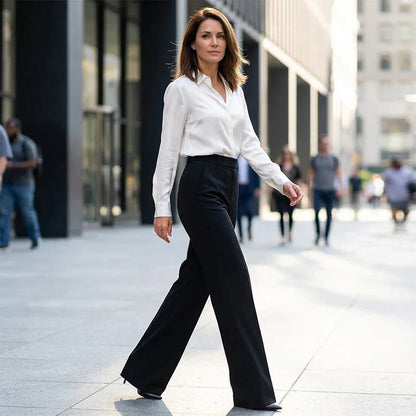 JOVELLE | Chic hoge taillebroek met flatterende pasvorm voor werk en elegante momenten