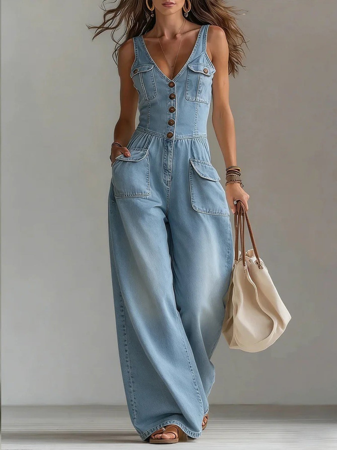 Chiara | Dames jumpsuit met V-hals