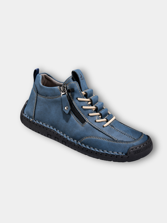 SAVERIO | Nubuckleder Schoenen met Rits voor Mannen