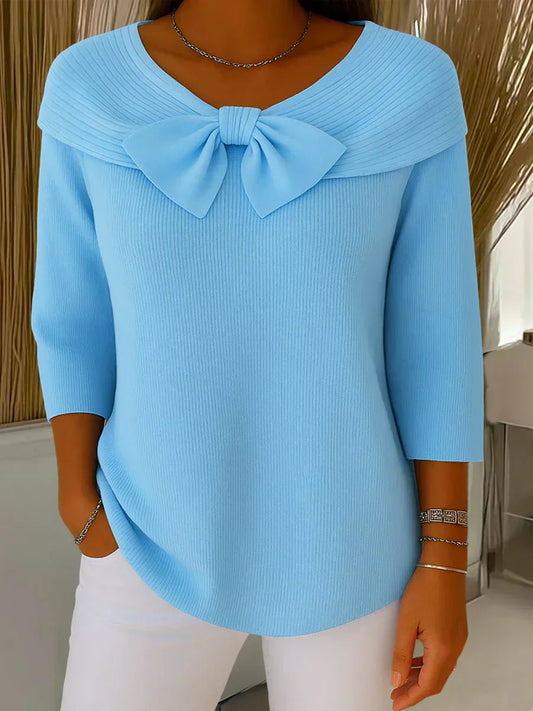 YALISSA | Elegante Top met Strik en Perfecte Pasvorm