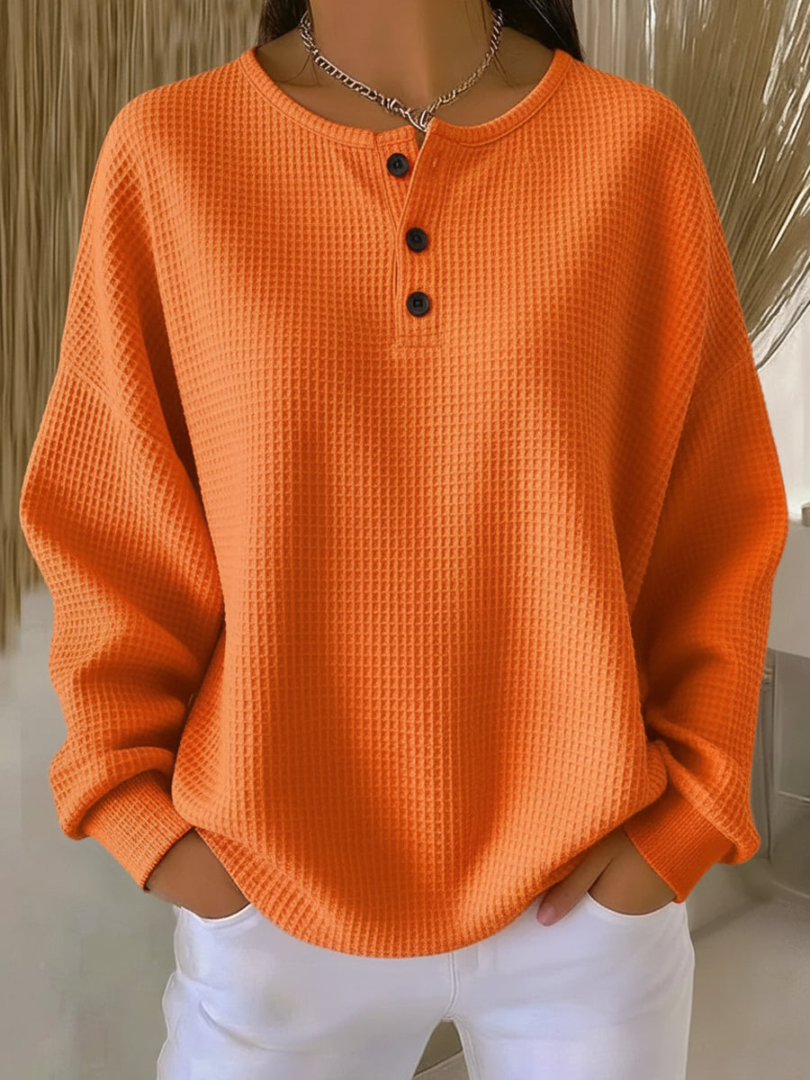 ORIANA | Casual sweatshirt met kraag
