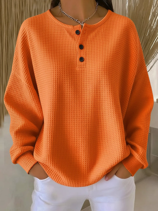 ORIANA | Casual sweatshirt met kraag