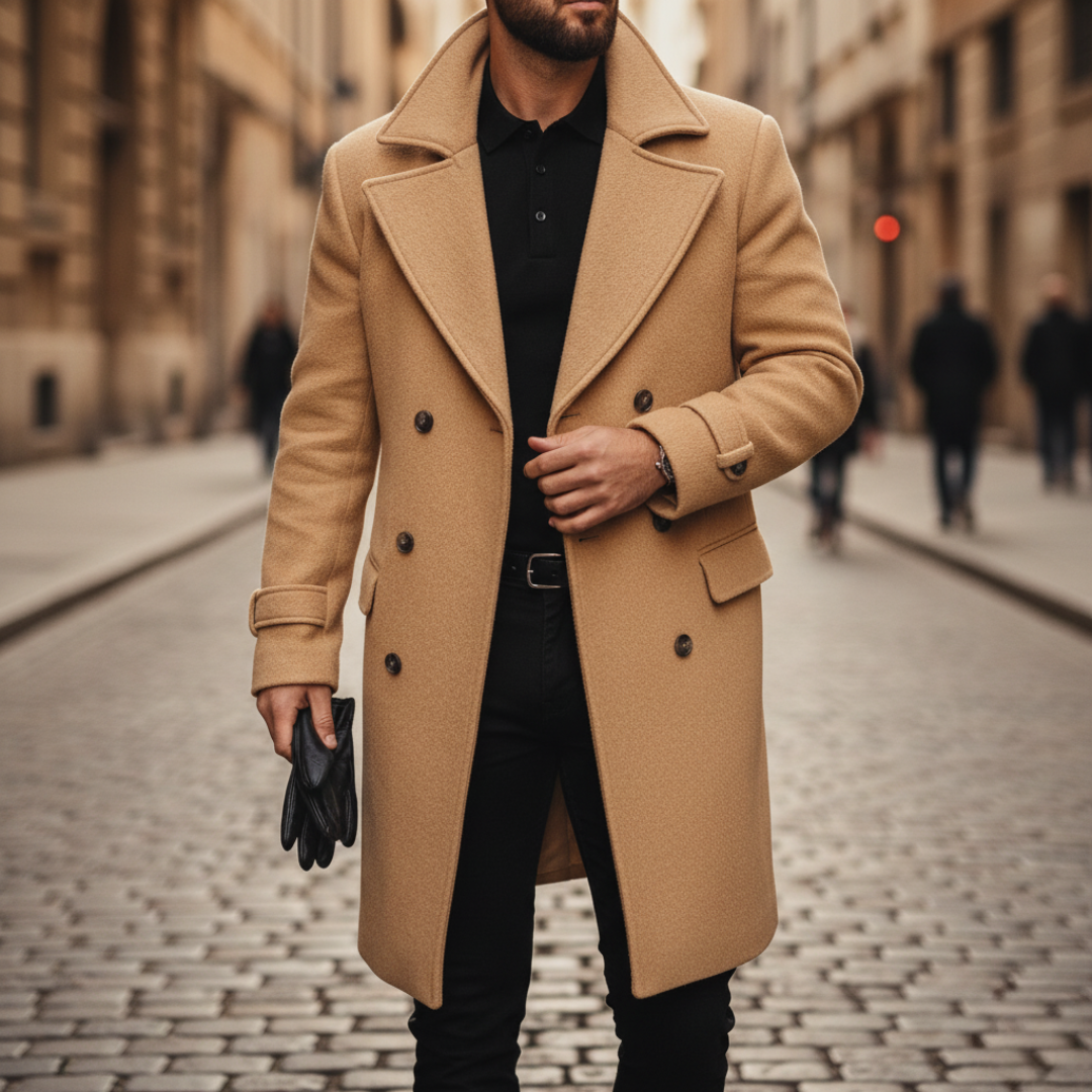 KAELVIN | Elegante Winter Overjas met Verzorgde Pasvorm voor Dag en Stad