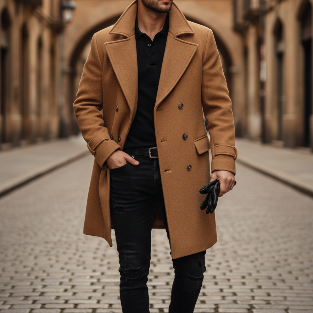 KAELVIN | Elegante Winter Overjas met Verzorgde Pasvorm voor Dag en Stad