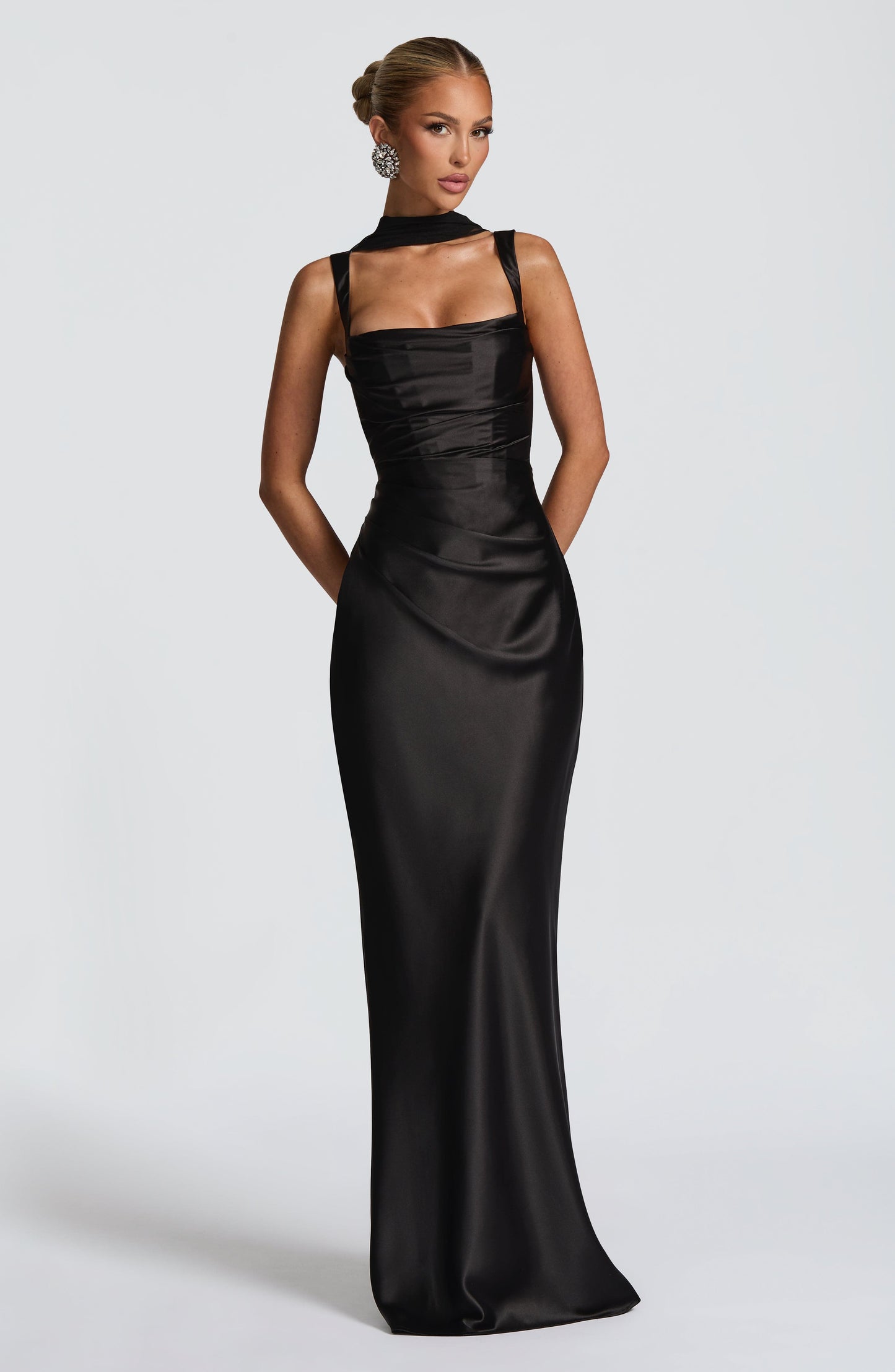Bellarose | Elegante Zwarte Maxi Jurk