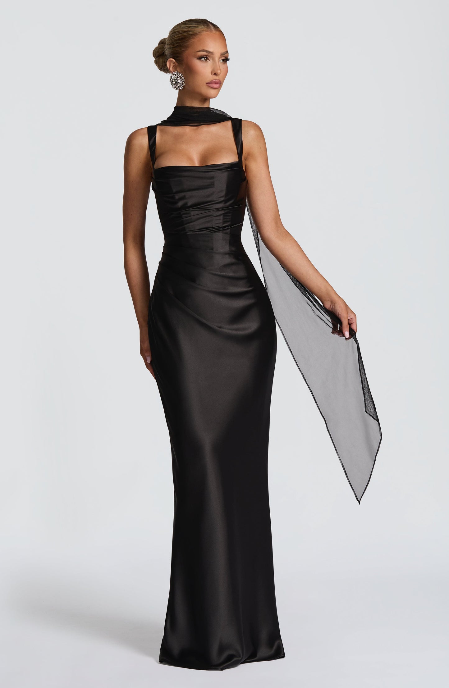 Bellarose | Elegante Zwarte Maxi Jurk