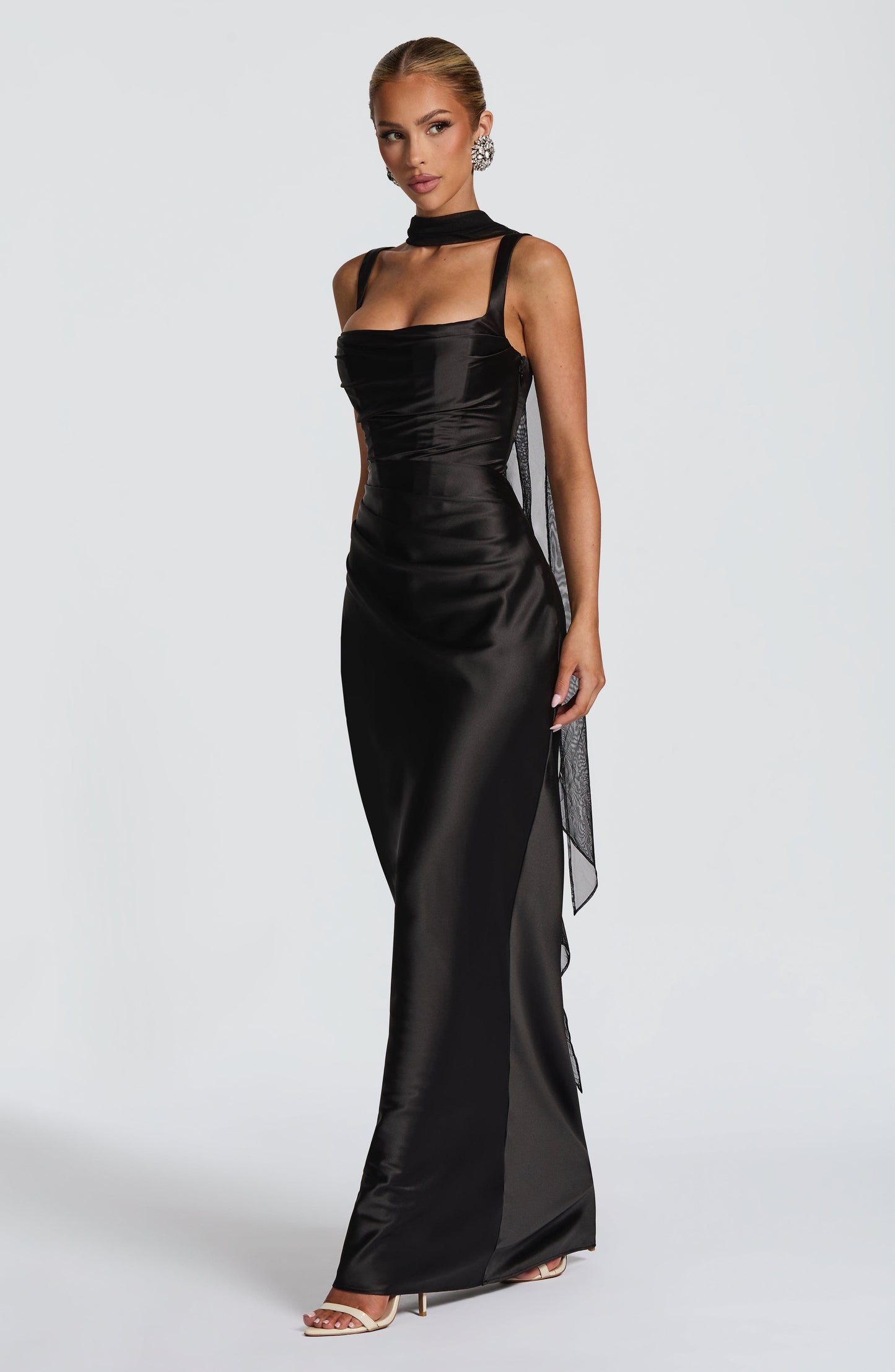 Bellarose | Elegante Zwarte Maxi Jurk