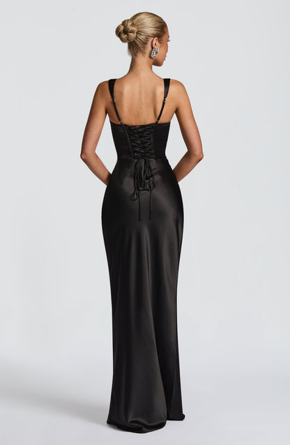 Bellarose | Elegante Zwarte Maxi Jurk