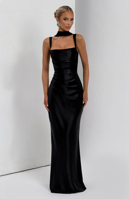 Bellarose | Elegante Zwarte Maxi Jurk