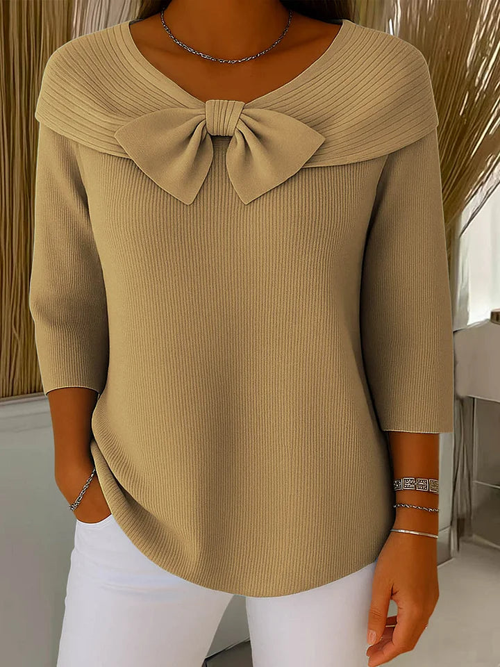 YALISSA | Elegante Top met Strik en Perfecte Pasvorm