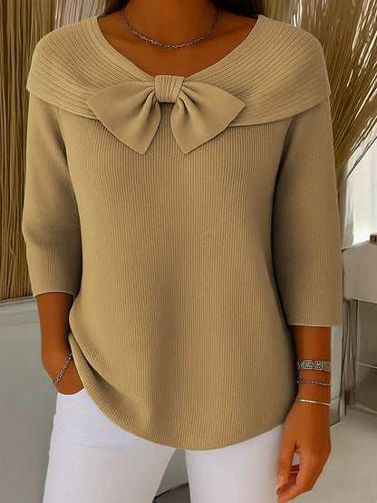 YALISSA | Elegante Top met Strik en Perfecte Pasvorm