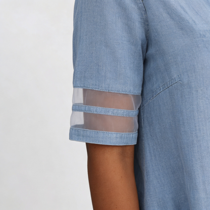 Luciana | Elegante Denim Blousejurk