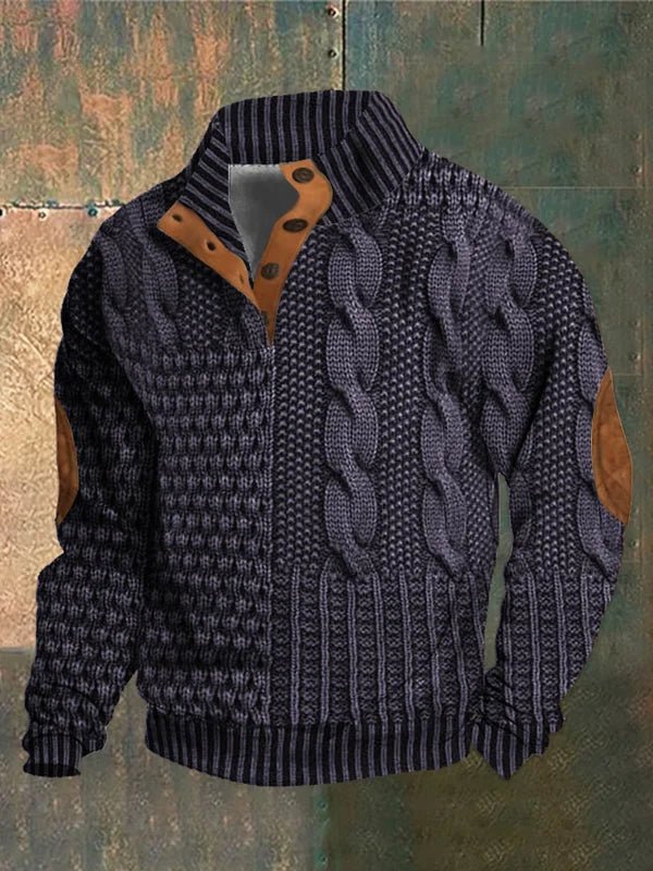 ELRIC | Bedrukte Herentrui met Retro Stijl en Ultiem Draagcomfort