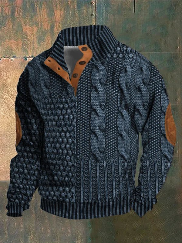 ELRIC | Bedrukte Herentrui met Retro Stijl en Ultiem Draagcomfort