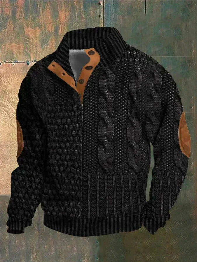 ELRIC | Bedrukte Herentrui met Retro Stijl en Ultiem Draagcomfort