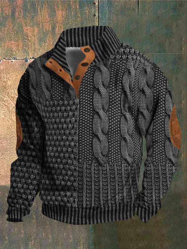 ELRIC | Bedrukte Herentrui met Retro Stijl en Ultiem Draagcomfort