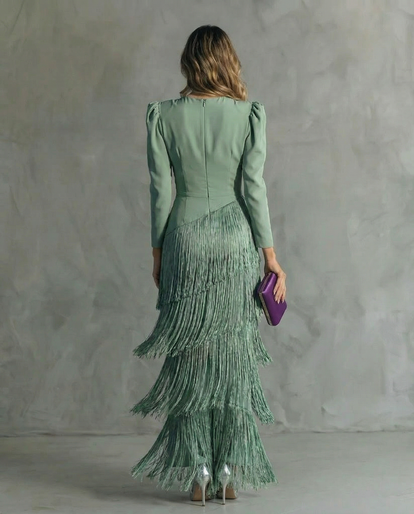 Eliora | Elegante Jurk met Franjemouwen ✨