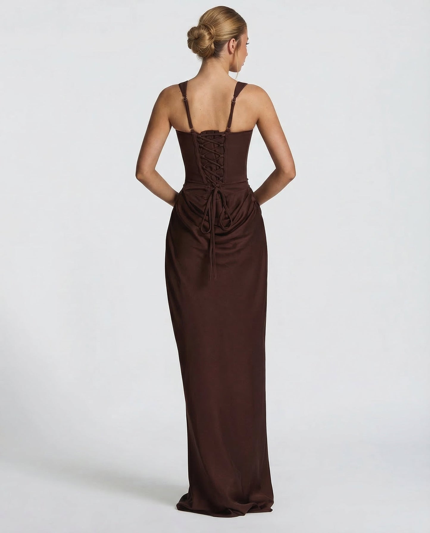 Evangeline | Elegante Maxi Jurk met Zandloperpasvorm