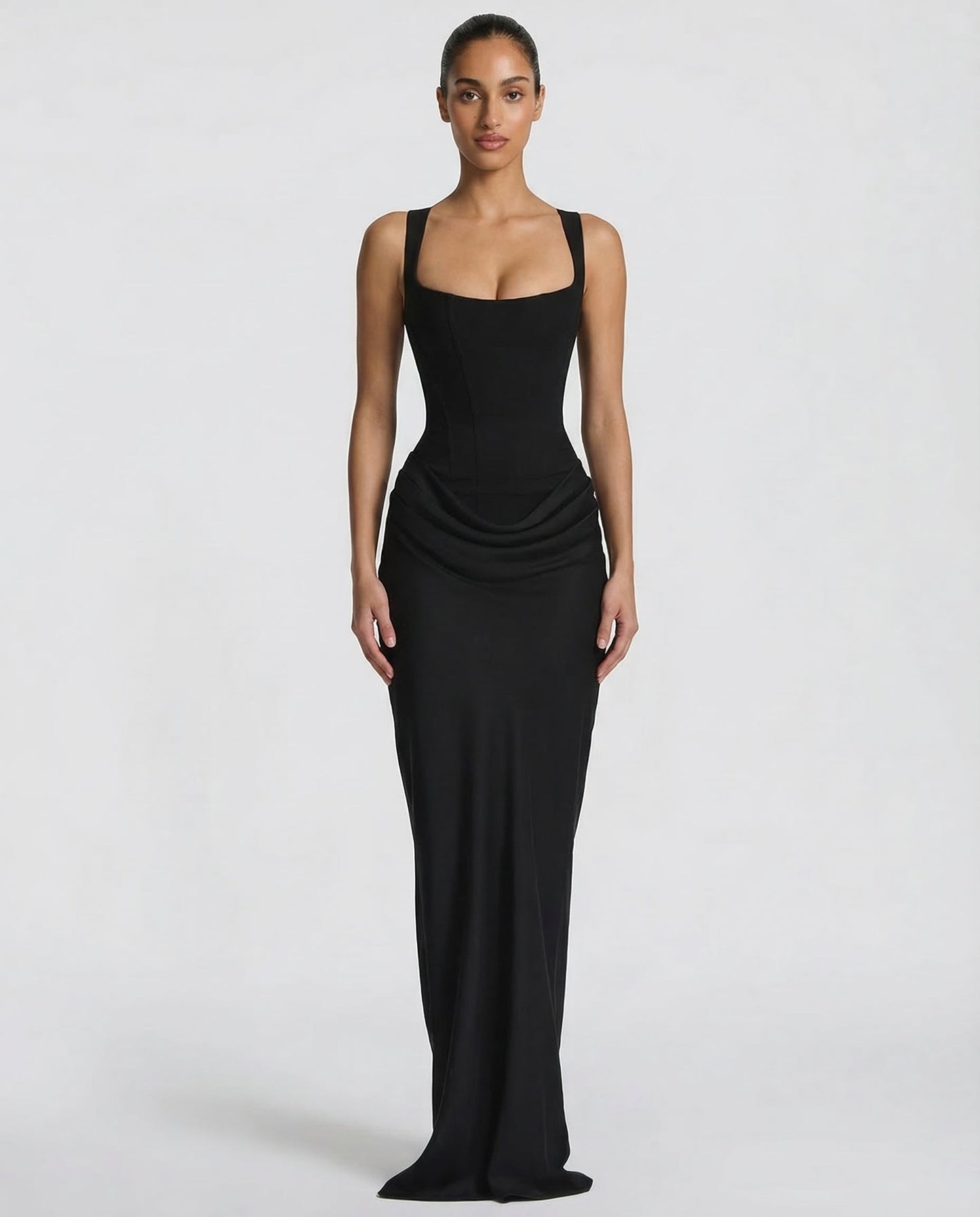 Evangeline | Elegante Maxi Jurk met Zandloperpasvorm