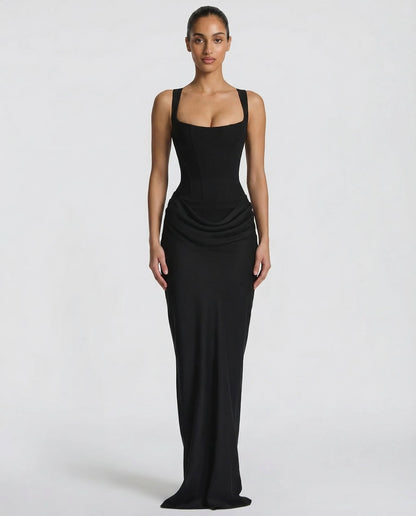 Evangeline | Elegante Maxi Jurk met Zandloperpasvorm