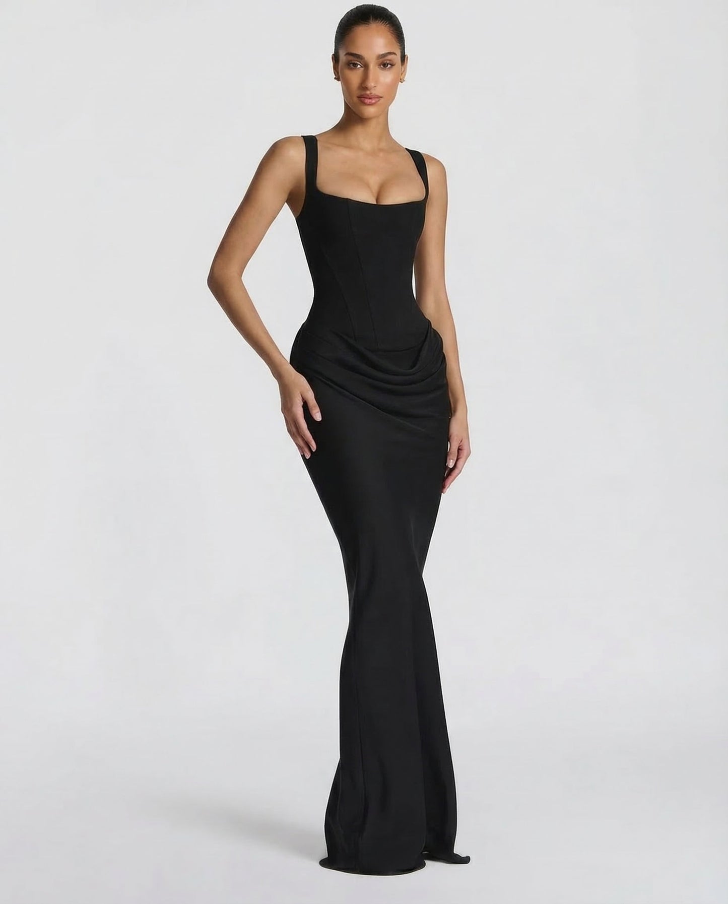 Evangeline | Elegante Maxi Jurk met Zandloperpasvorm
