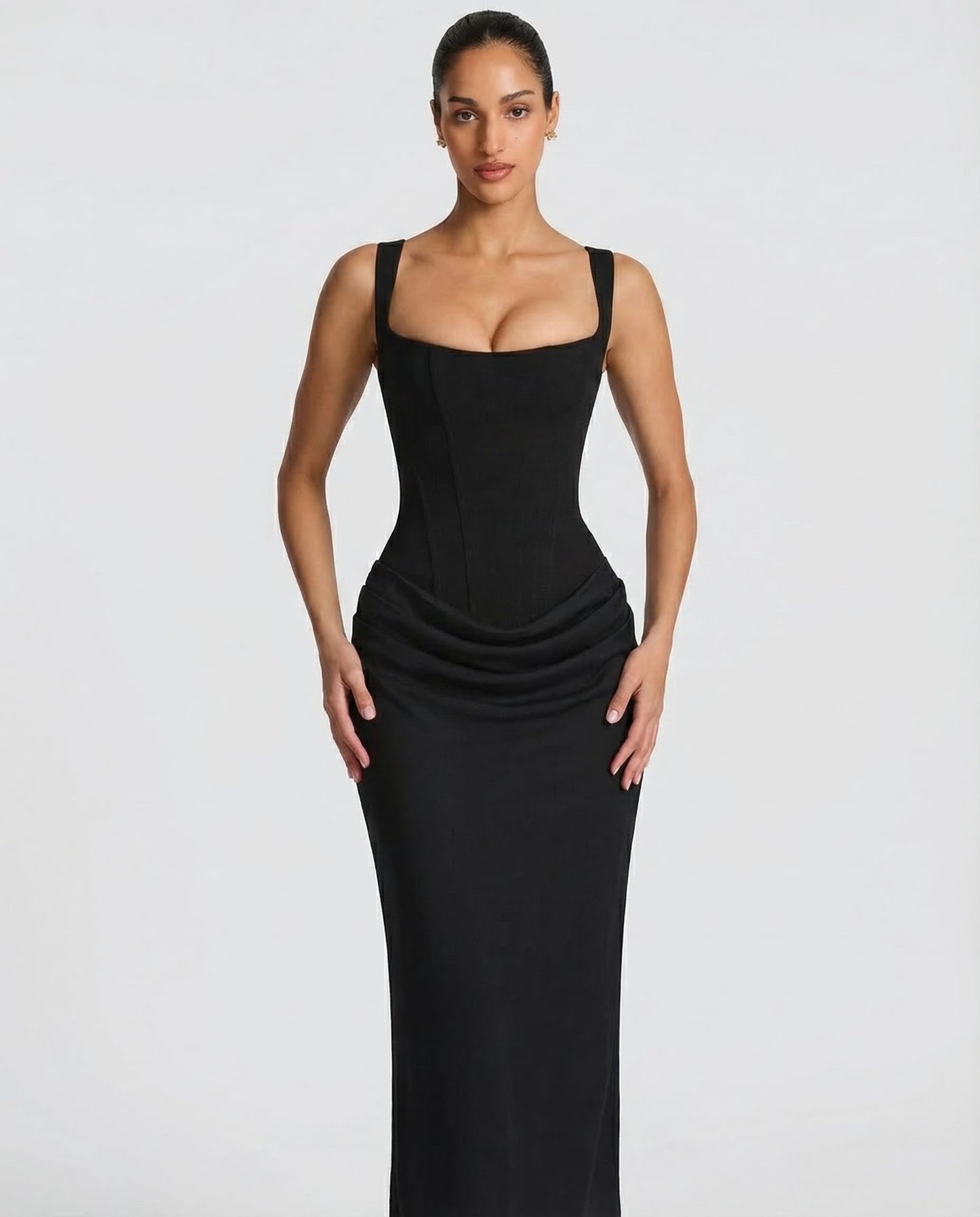 Evangeline | Elegante Maxi Jurk met Zandloperpasvorm