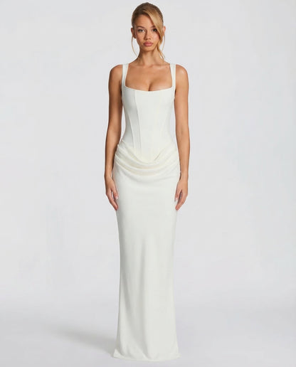 Evangeline | Elegante Maxi Jurk met Zandloperpasvorm