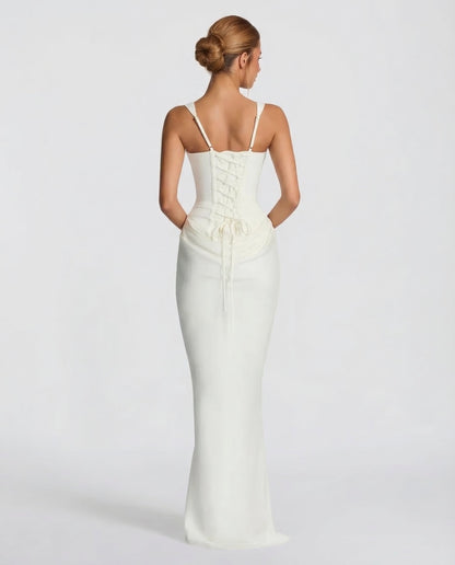 Evangeline | Elegante Maxi Jurk met Zandloperpasvorm