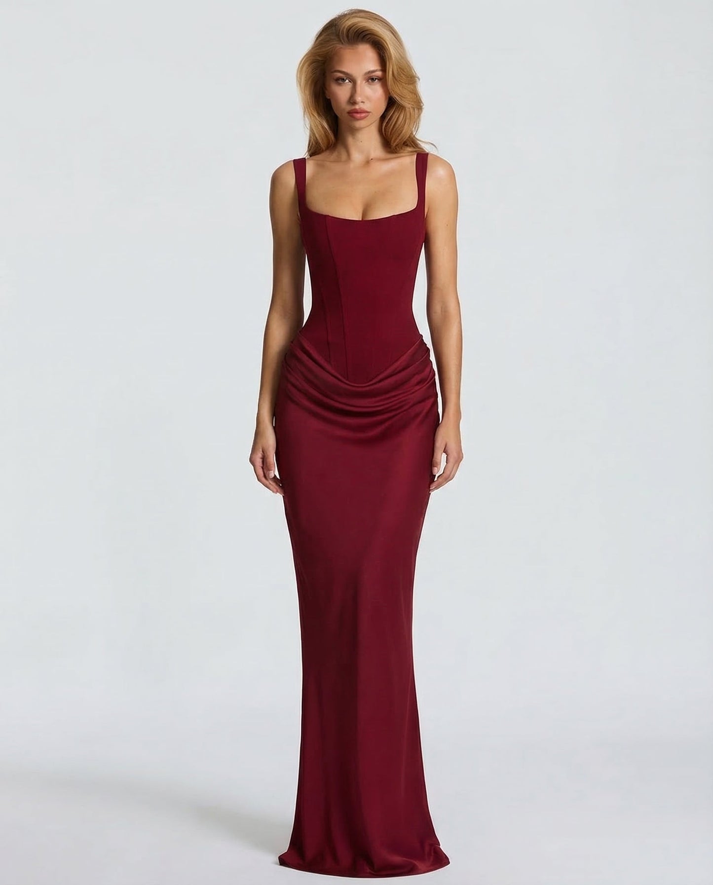 Evangeline | Elegante Maxi Jurk met Zandloperpasvorm