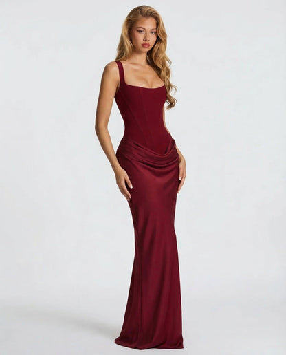 Evangeline | Elegante Maxi Jurk met Zandloperpasvorm
