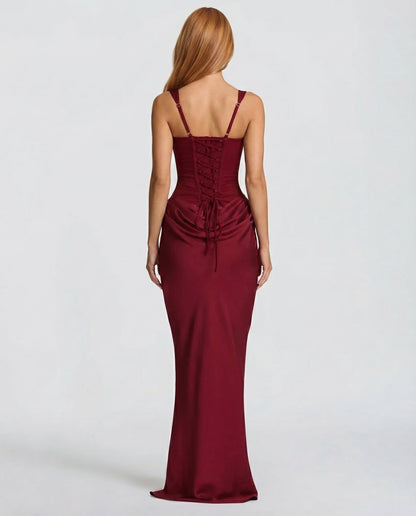 Evangeline | Elegante Maxi Jurk met Zandloperpasvorm