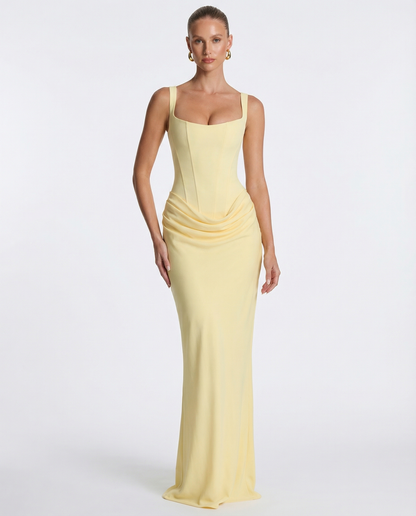 Evangeline | Elegante Maxi Jurk met Zandloperpasvorm