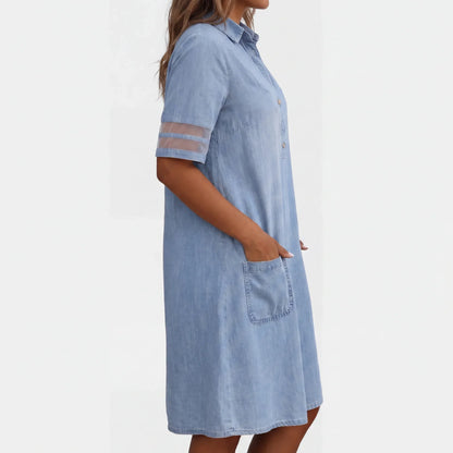Luciana | Elegante Denim Blousejurk