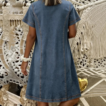 Camilla | Stijlvolle Comfort Denim Jurk