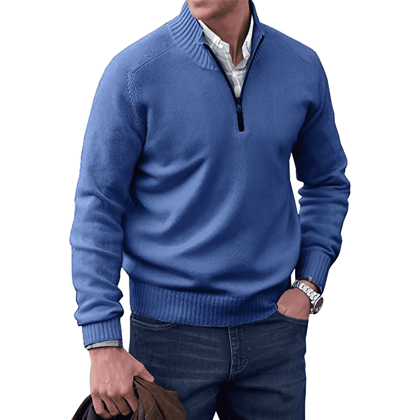 VALERON | Comfortabele en elegante wintertrui met rits