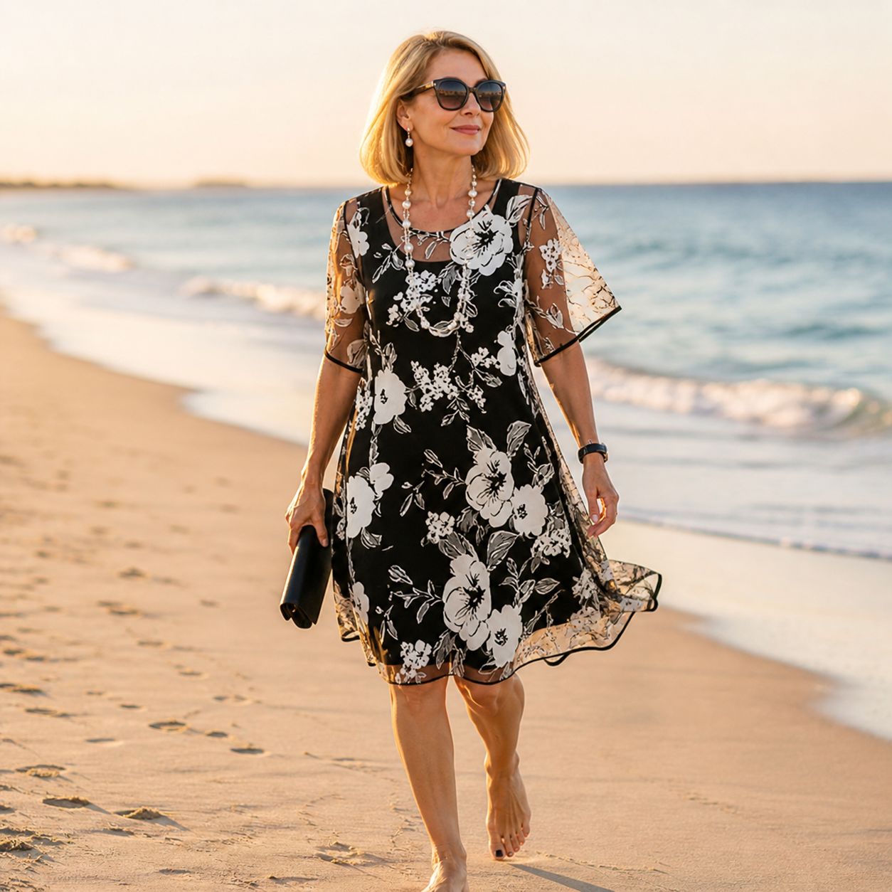 Camille | Luchtige Chiffon Jurk