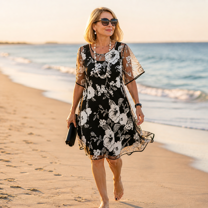 Camille | Luchtige Chiffon Jurk