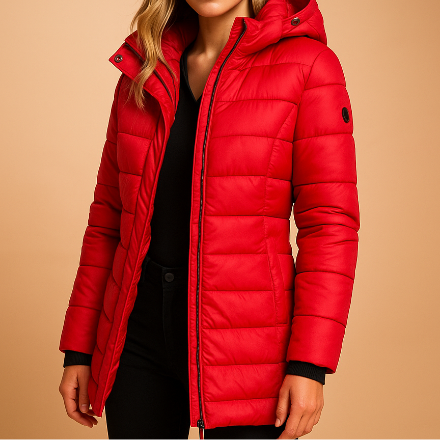 HAZELINE | Dames Winterjas met Verzorgde Look en Comfortabele Warmte