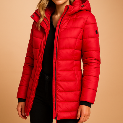 HAZELINE | Dames Winterjas met Verzorgde Look en Comfortabele Warmte