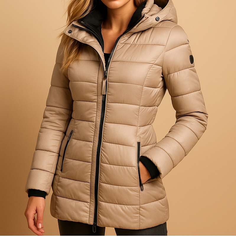 HAZELINE | Dames Winterjas met Verzorgde Look en Comfortabele Warmte
