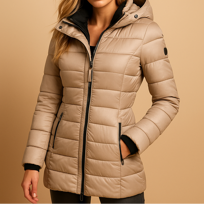 HAZELINE | Dames Winterjas met Verzorgde Look en Comfortabele Warmte