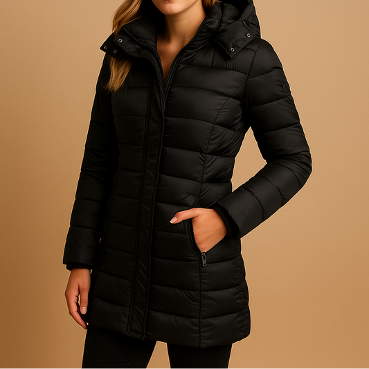 HAZELINE | Dames Winterjas met Verzorgde Look en Comfortabele Warmte