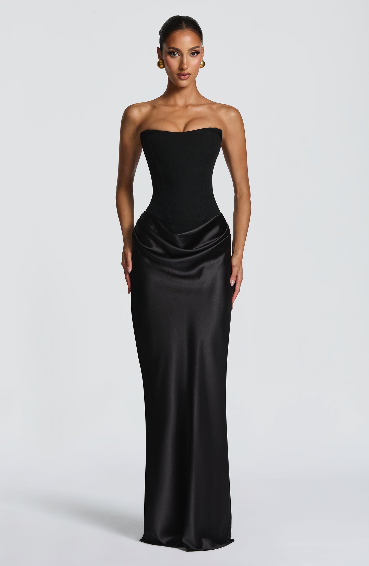 Violetta | Elegante Zwarte Maxi Jurk