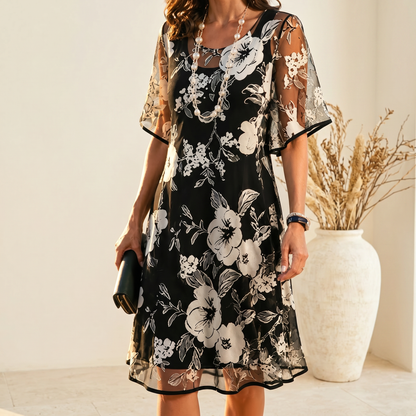Camille | Luchtige Chiffon Jurk